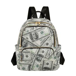 Money Print Mini Backpack Fashion Backpack Purse for Women,Handbag Shoulder🐣